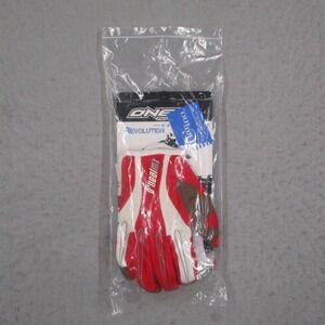O'Neal Revolution Motocross Gloves Red White Mens Size 9 0383-309 Vintage 2008